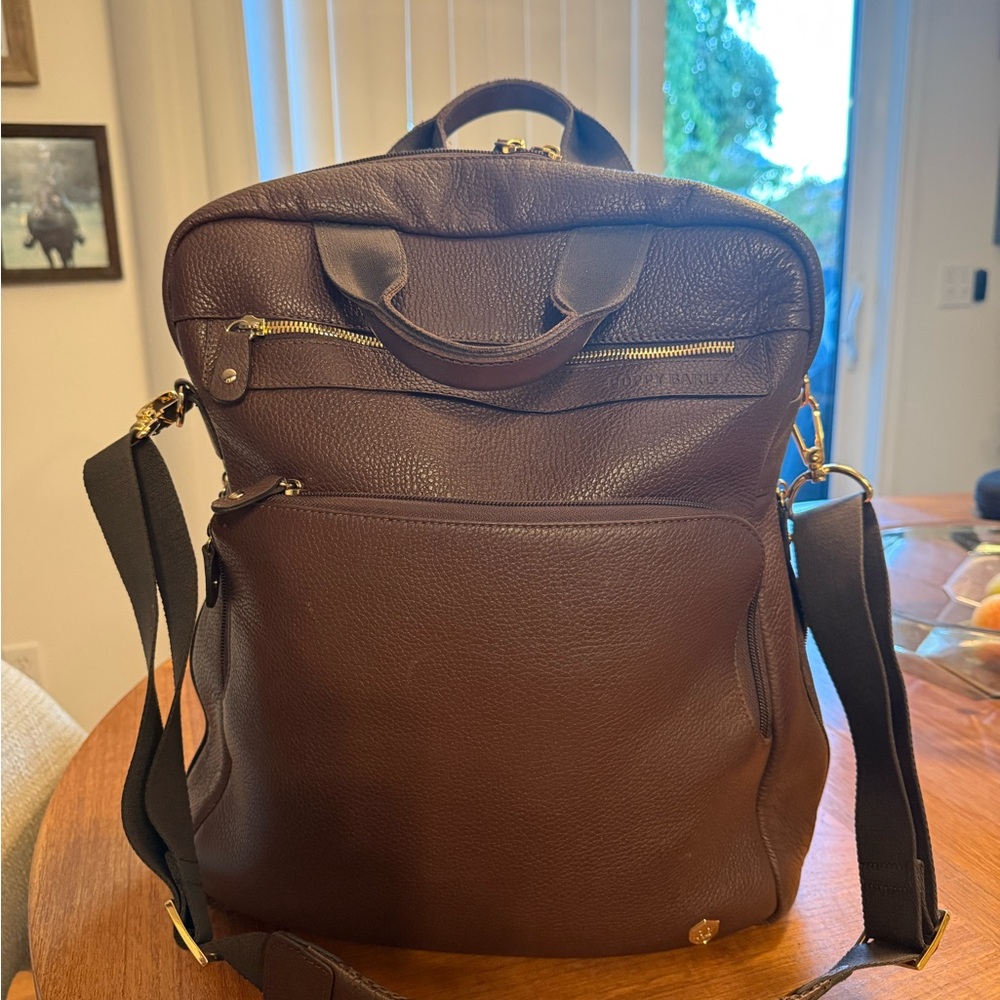 Poppy Barley Java Pebble Leather Backpack (rare colour!)